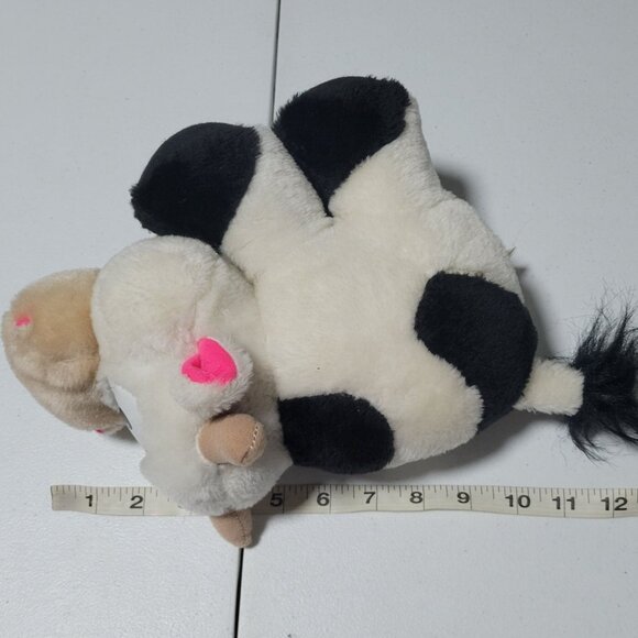 Great American Toy Co Cow 11 inch Plush Black White Farm Stuffed Animal Toy - Picture 7 of 7